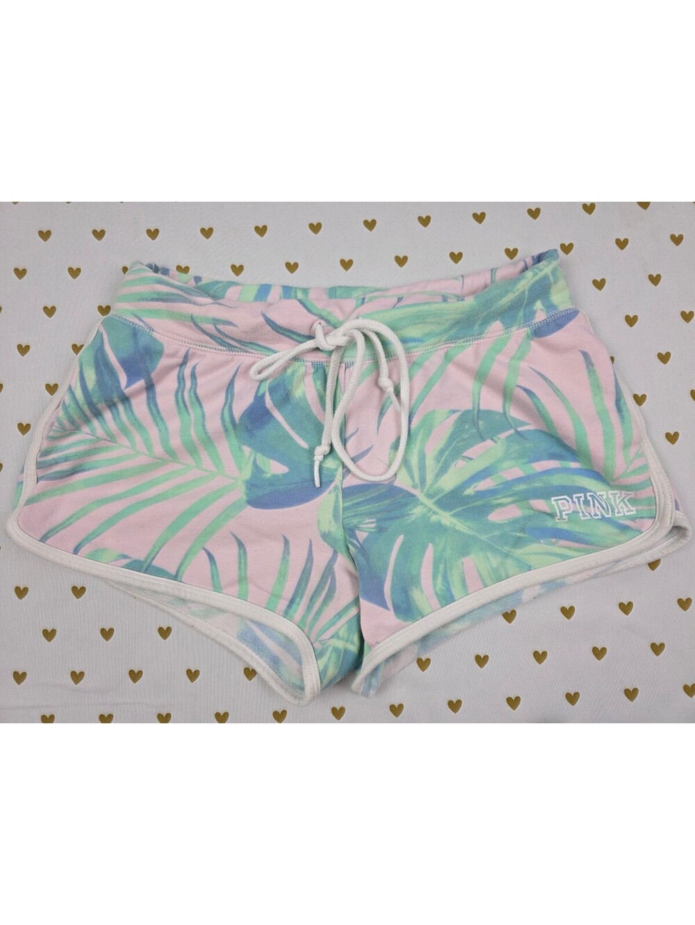 Victorias Secret PINK Floral Sweat Shorts Soft Lounge XS